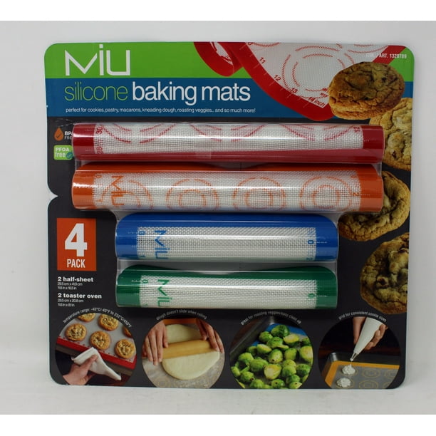 3 x MIU SILICONE BAKING MAT LINERS COOKIE PASTRY NON-STICK OVEN SHEET BAKEWARE 
